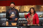 Abhishek Bachchan on the sets of Farah Ki Daawat